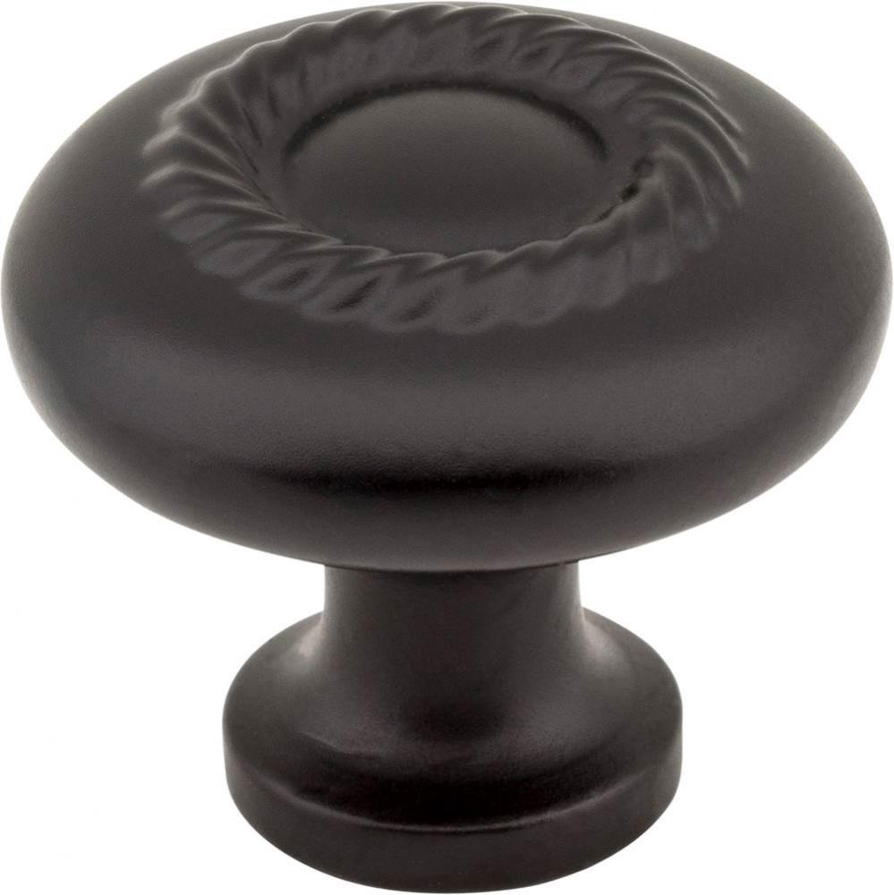 1-1/4'' Diameter Matte Black Lenoir Cabinet Knob