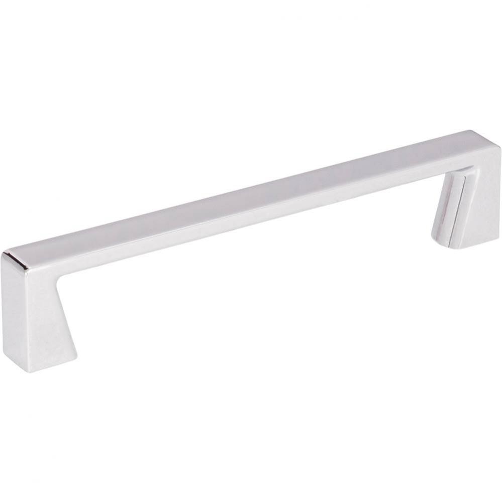 128 mm Center-to-Center Polished Chrome Square Boswell Cabinet Pull