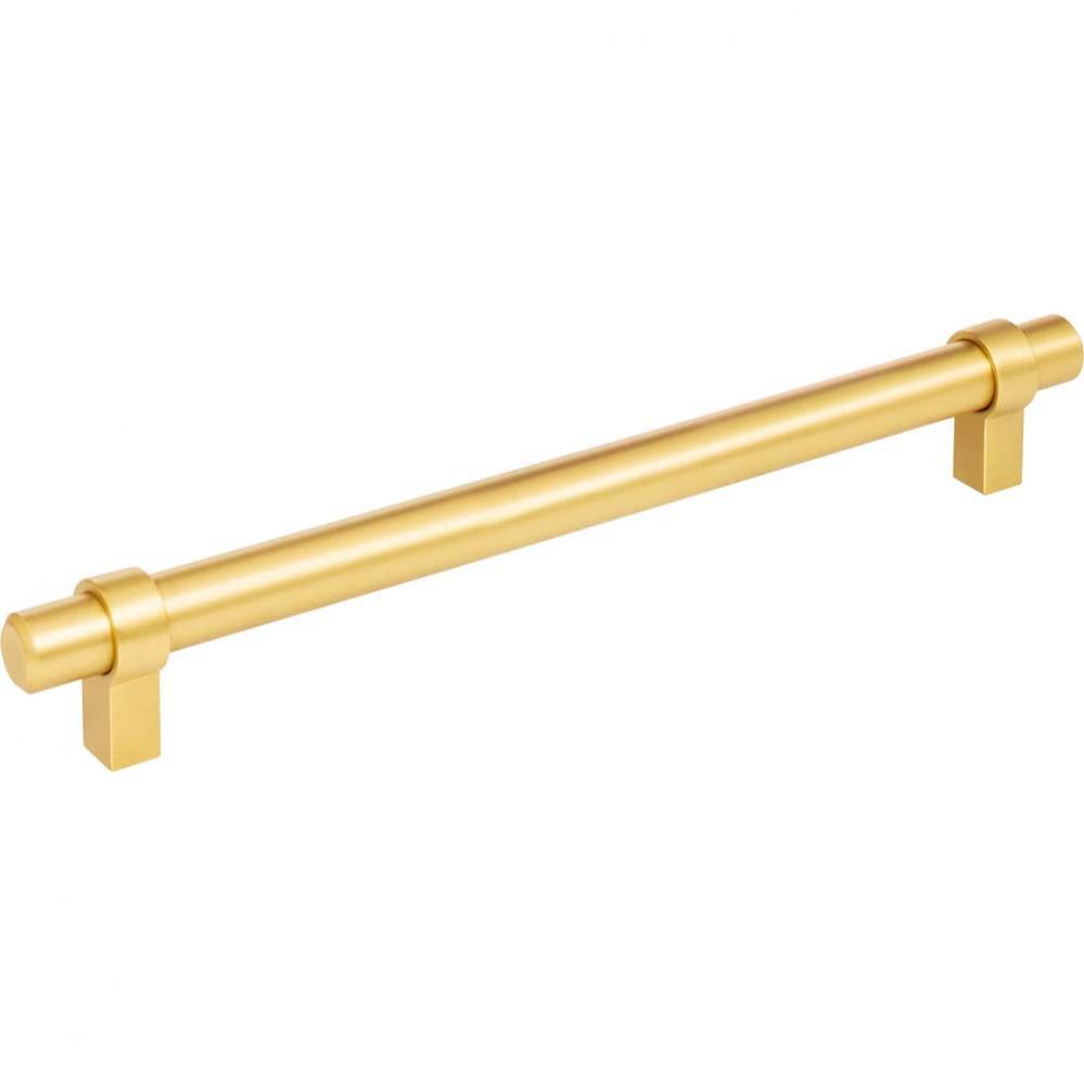 192 mm Center-to-Center Brushed Gold Key Grande Cabinet Bar Pull