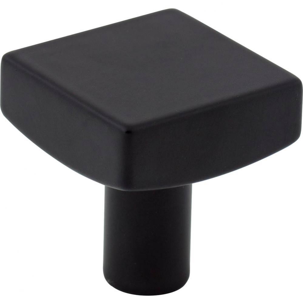 1-1/8'' Overall Length Matte Black Square Dominique Cabinet Knob