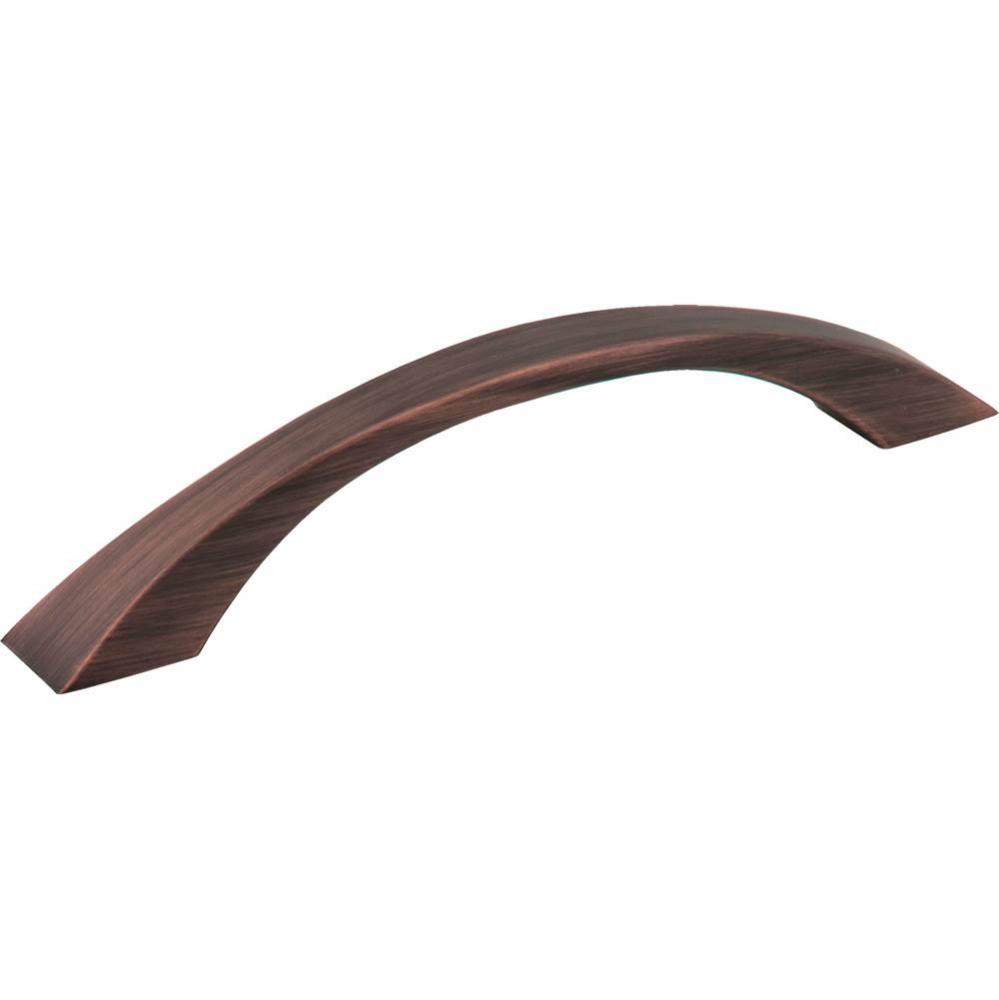 128 mm Center-to-Center Brushed Oil Rubbed Bronze Flared Philip Cabinet Pull