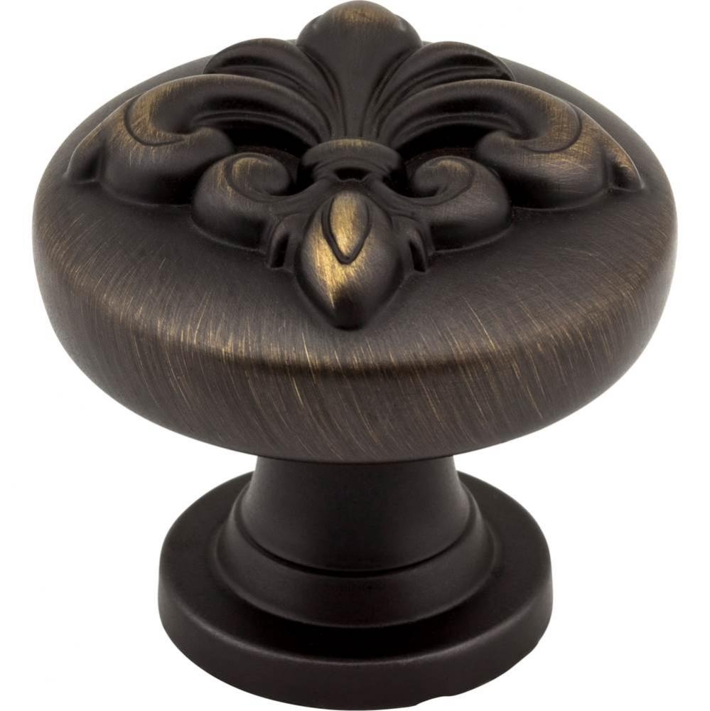 1-3/8'' Diameter Antique Brushed Satin Brass Lafayette Cabinet Knob