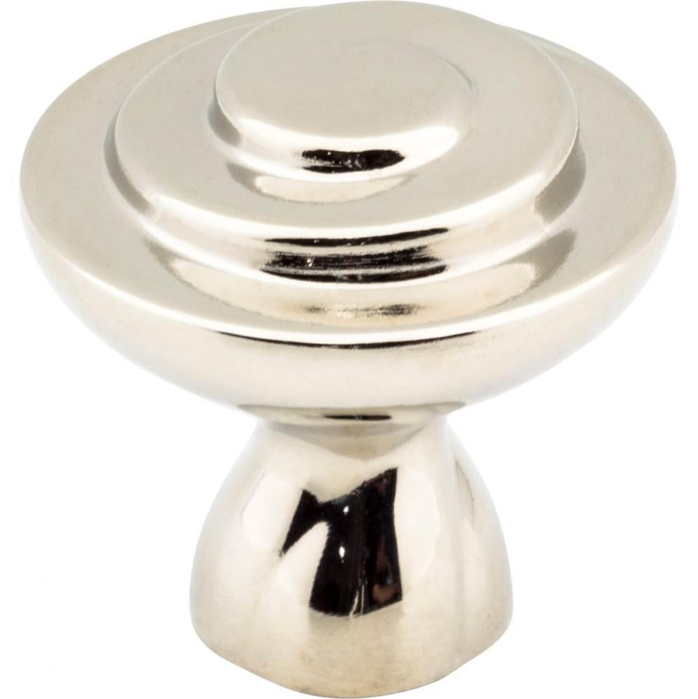 1-1/4'' Diameter Polished Nickel Duval Cabinet Knob