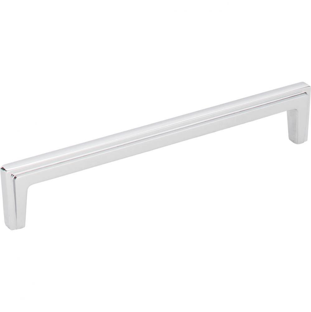 160 mm Center-to-Center Polished Chrome Lexa Cabinet Pull