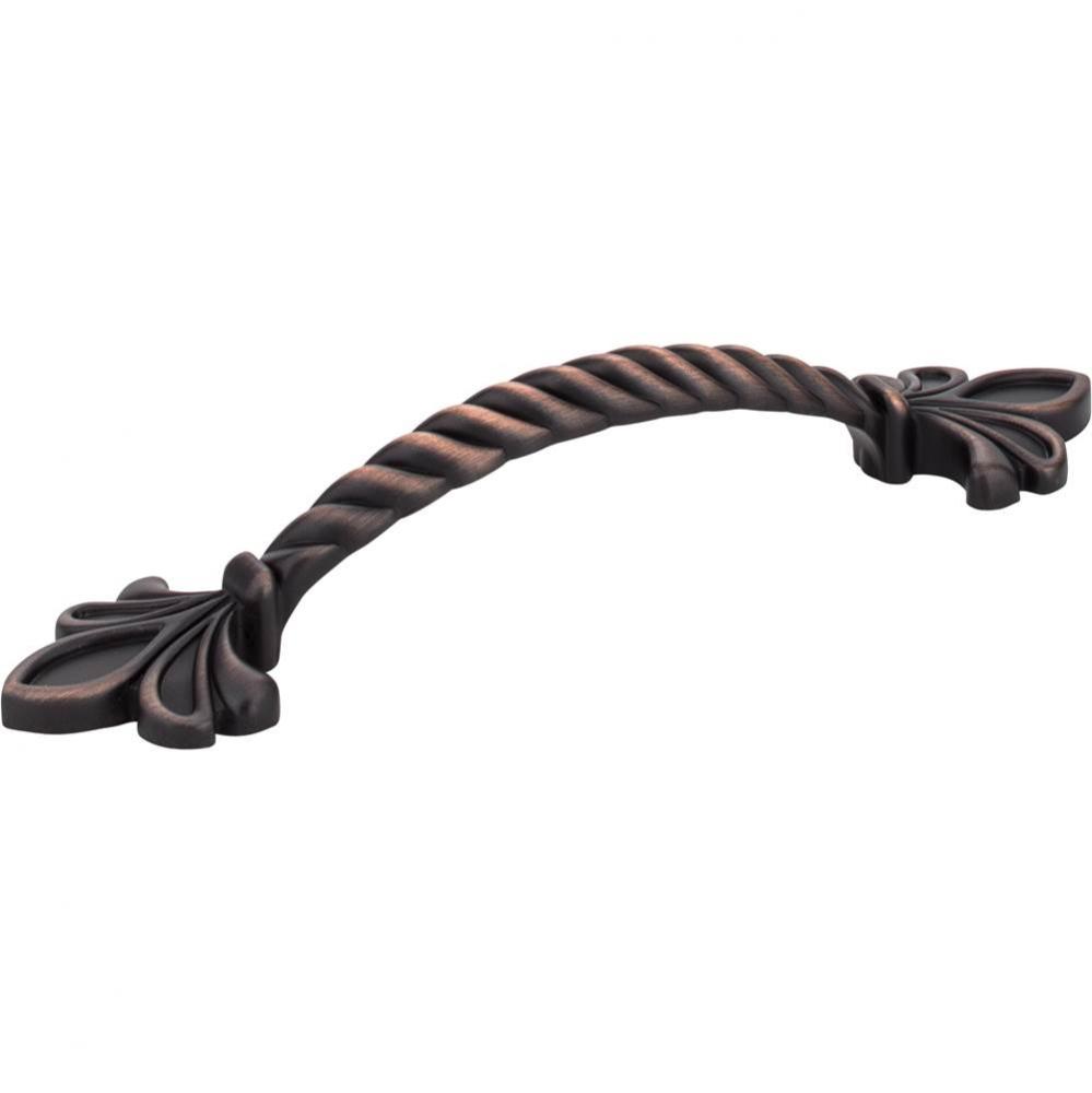 96 mm Center-to-Center Brushed Oil Rubbed Bronze Evangeline Cabinet Pull