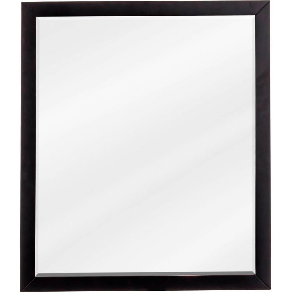 24 W x 1'' D x 28'' H Black Adler mirror