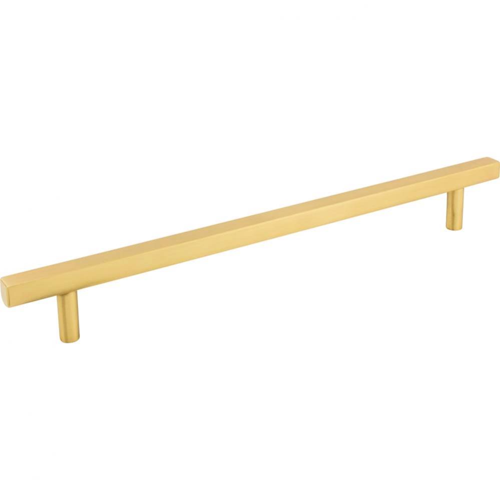 12'' Center-to-Center Brushed Gold Square Dominique Appliance Handle