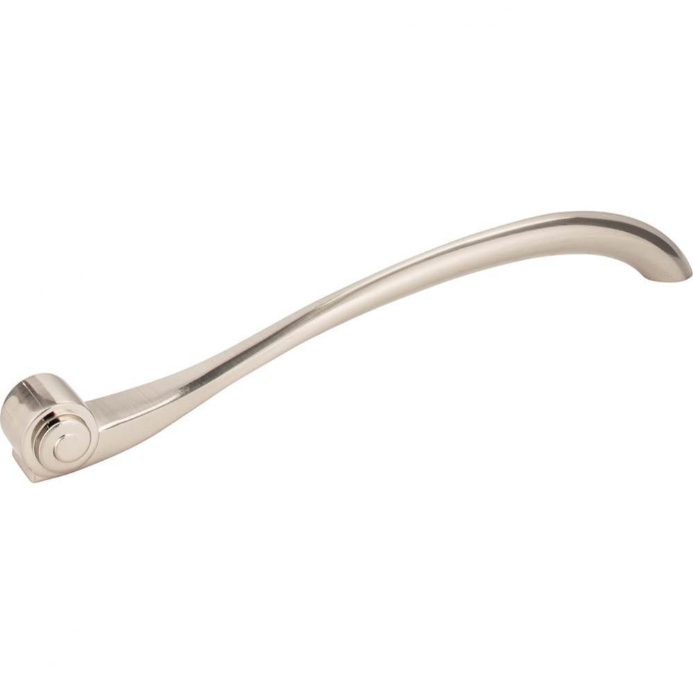 12'' Center-to-Center Satin Nickel Duval Vertical Cabinet Pull