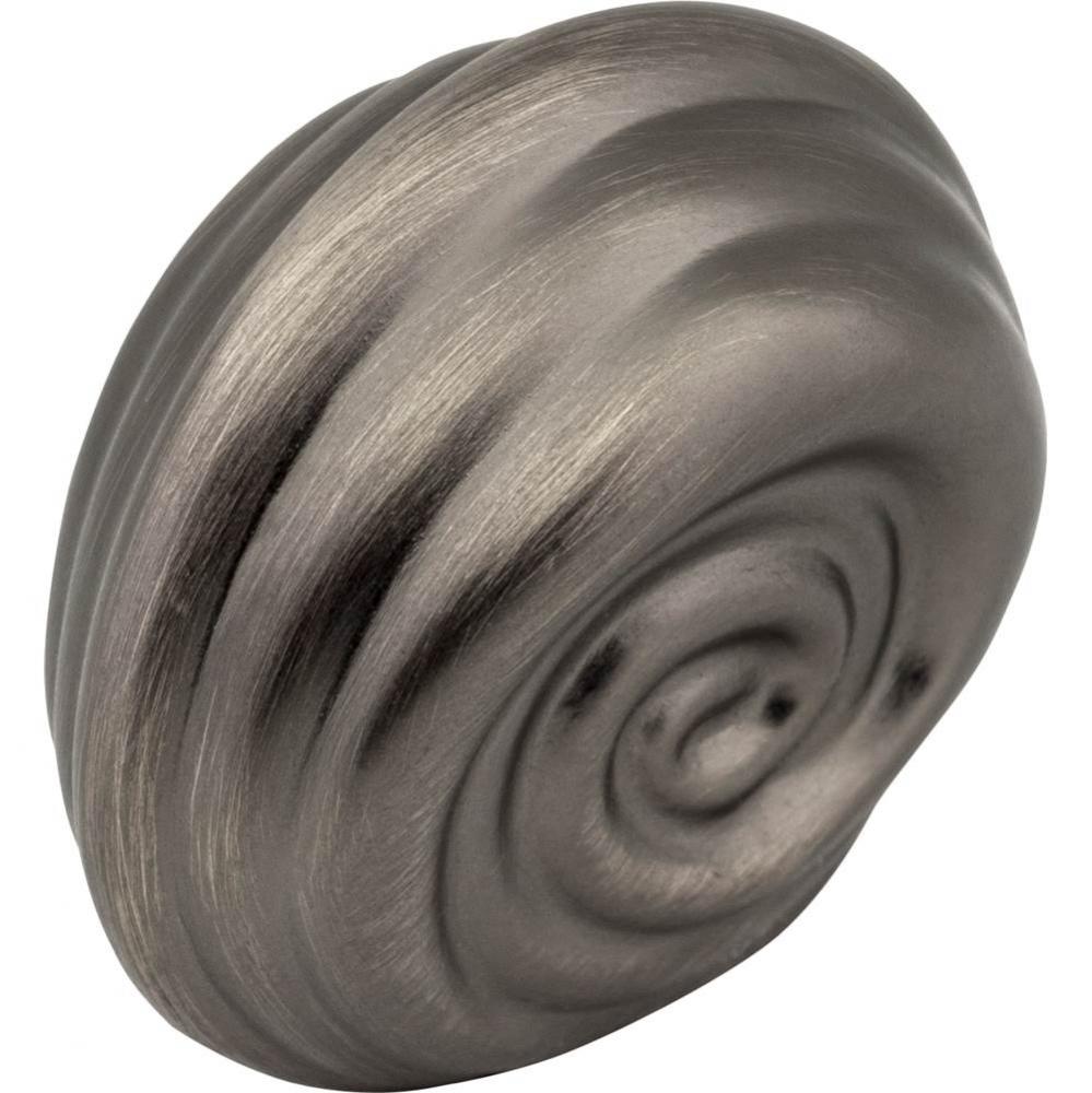 1-1/4'' Overall Length Brushed Pewter Lille Cabinet Knob