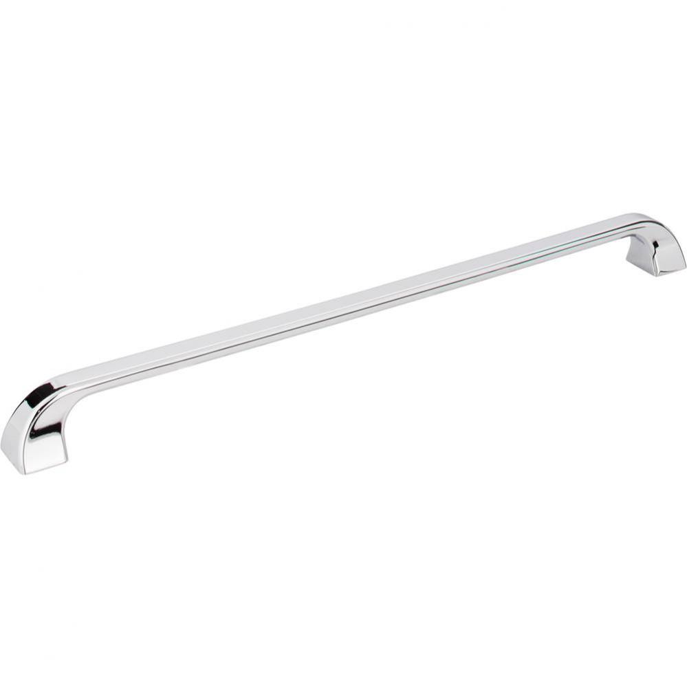 305 mm Center-to-Center Polished Chrome Square Marlo Cabinet Pull