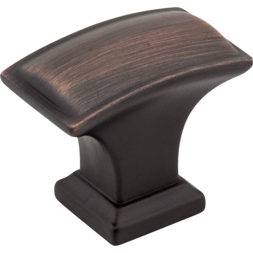 1-1/2'' Overall Length Brushed Oil Rubbed Bronze Rectangle Annadale Cabinet Knob