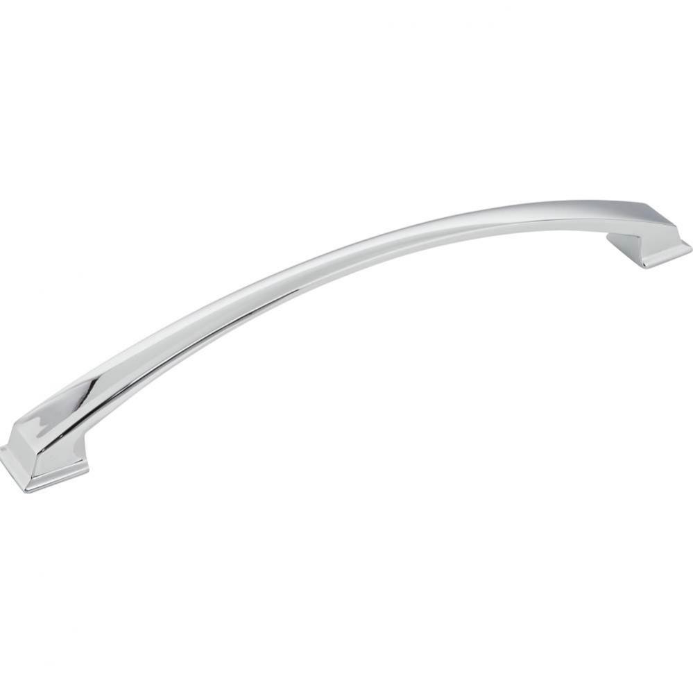 224 mm Center-to-Center Polished Chrome Arched Roman Cabinet Pull