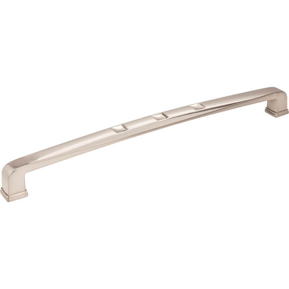 12'' Center-to-Center Satin Nickel Square Modena Appliance Handle