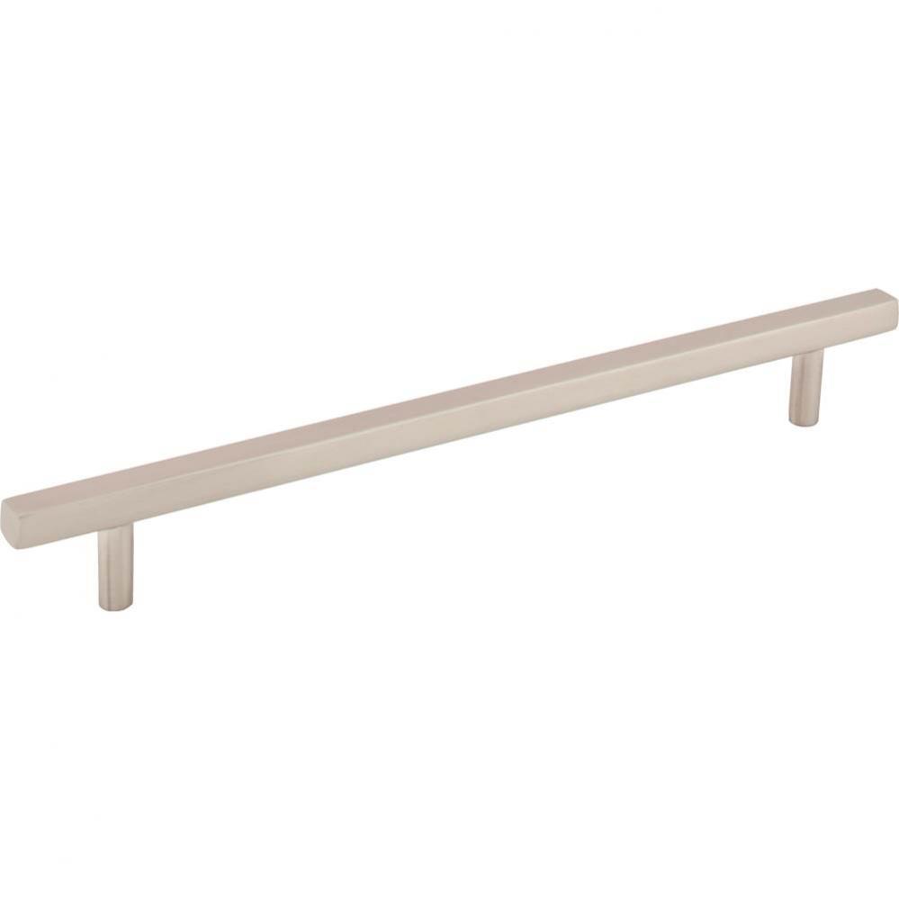 192 mm Center-to-Center Satin Nickel Square Dominique Cabinet Bar Pull