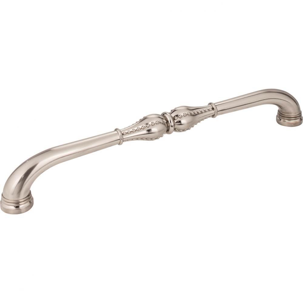 12'' Center-to-Center Satin Nickel Beaded Prestige Appliance Handle