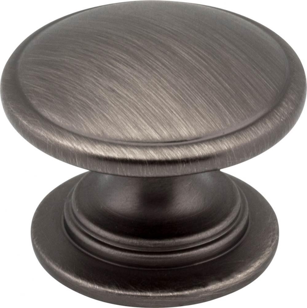 1-1/4'' Diameter Brushed Pewter Durham Cabinet Knob