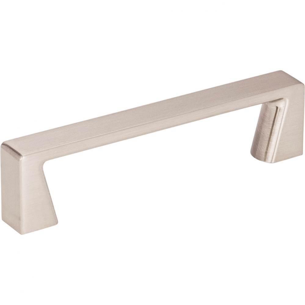 96 mm Center-to-Center Satin Nickel Square Boswell Cabinet Pull