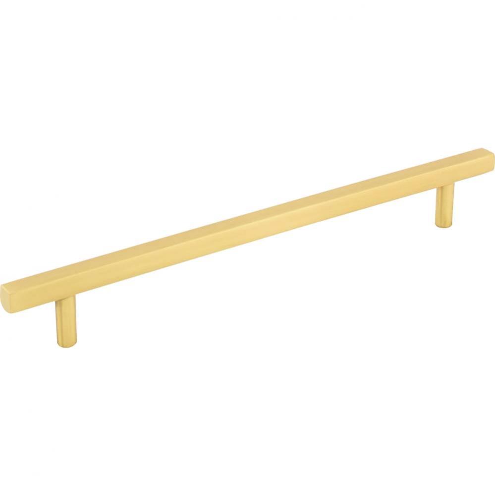 192 mm Center-to-Center Brushed Gold Square Dominique Cabinet Bar Pull