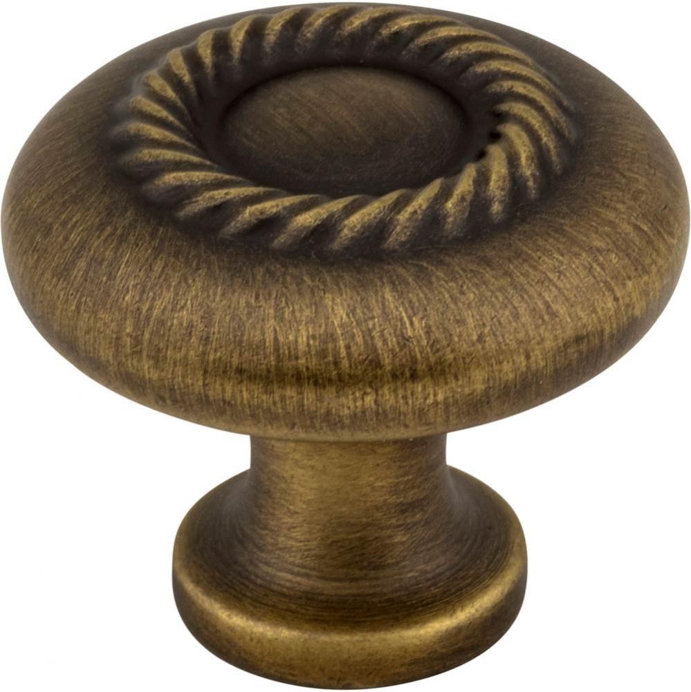 1-1/4'' Diameter Antique Brushed Satin Brass Lenoir Cabinet Knob