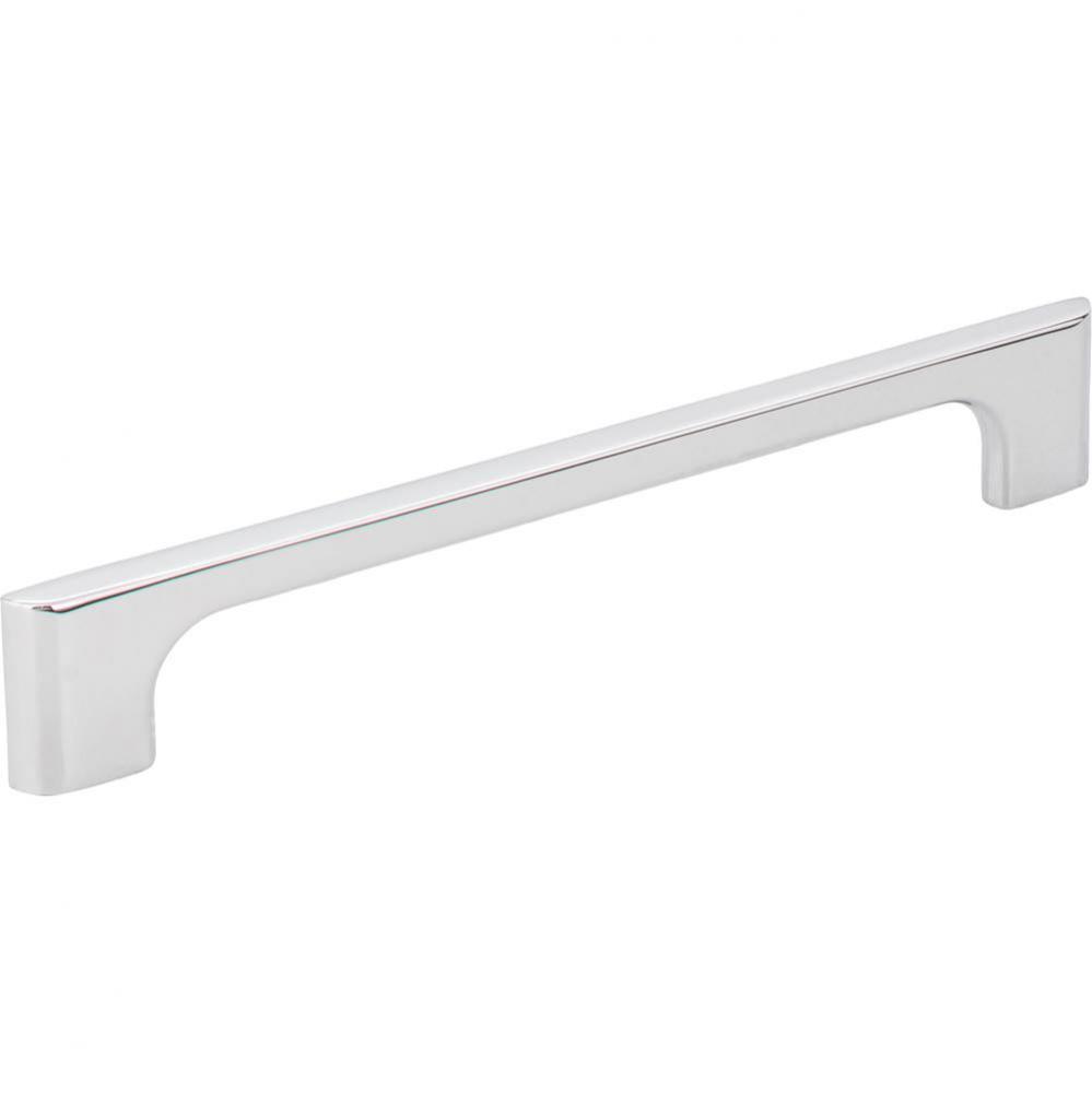 160 mm Center-to-Center Polished Chrome Asymmetrical Leyton Cabinet Pull