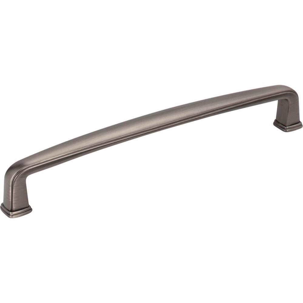 160 mm Center-to-Center Brushed Pewter Square Milan 1 Cabinet Pull