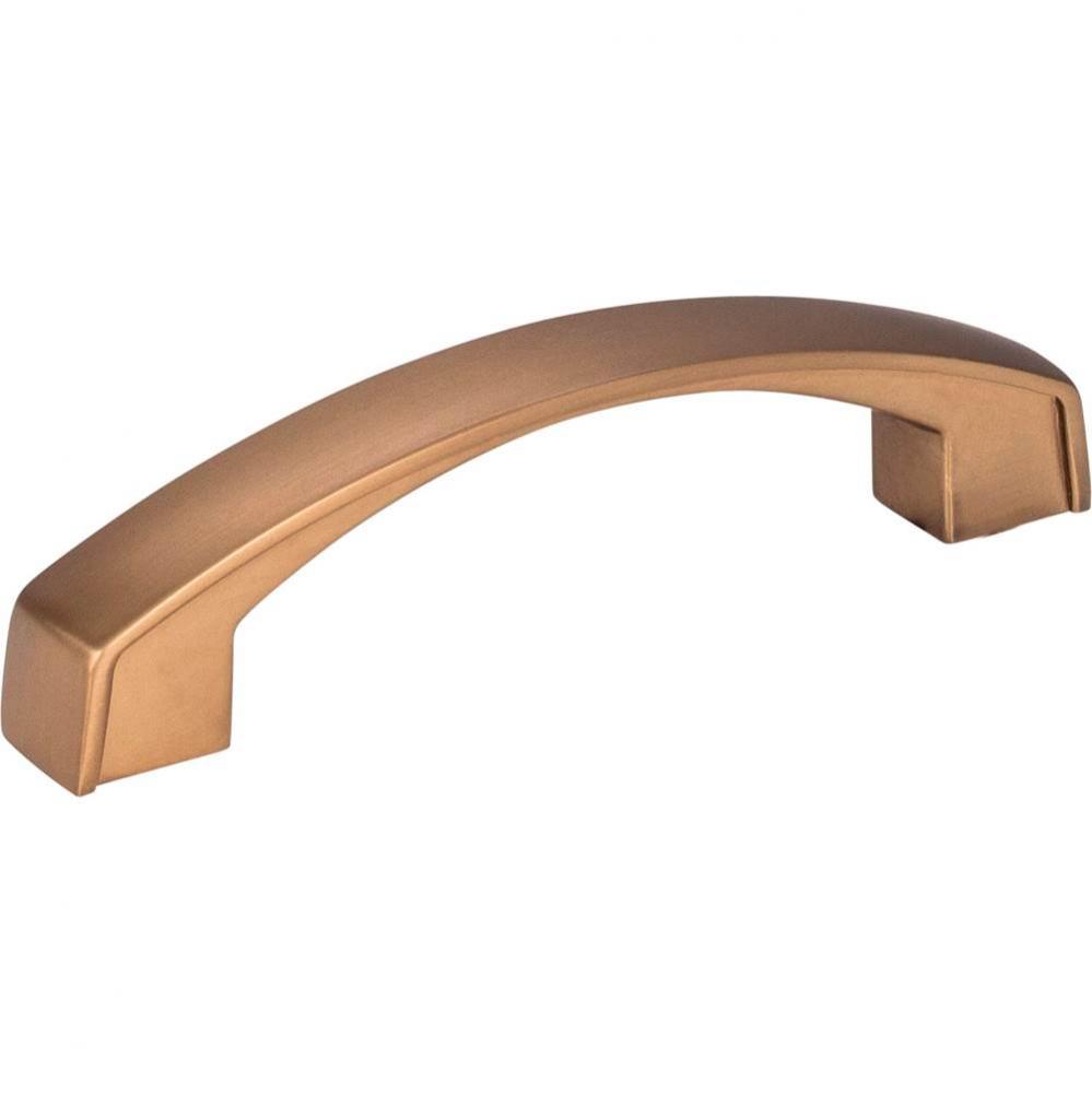 96 mm Center-to-Center Satin Bronze Merrick Cabinet Pull