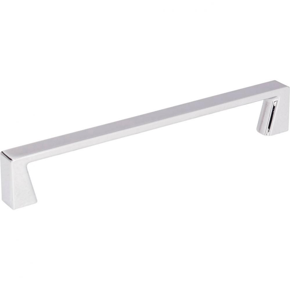 160 mm Center-to-Center Polished Chrome Square Boswell Cabinet Pull