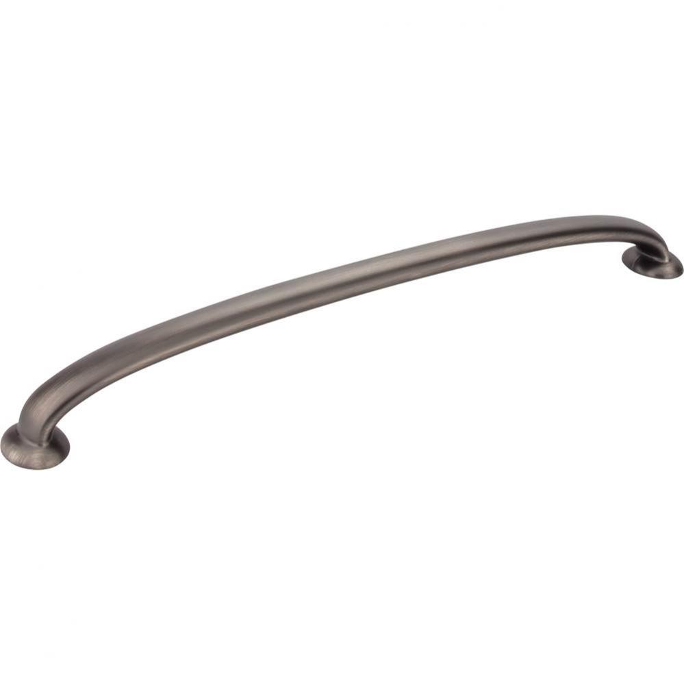 12'' Center-to-Center Brushed Pewter Hudson Appliance Handle