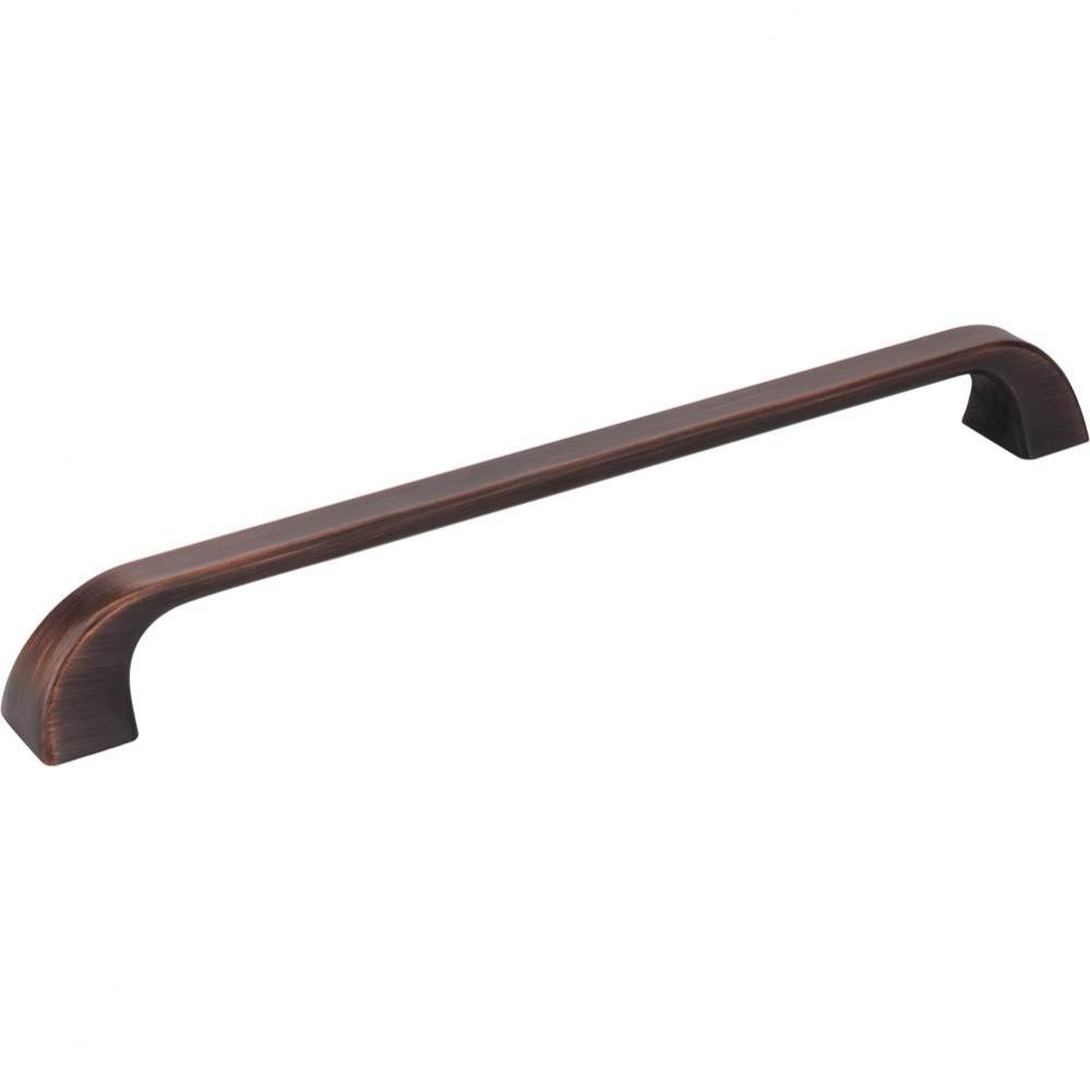 224 mm Center-to-Center Brushed Oil Rubbed Bronze Square Marlo Cabinet Pull