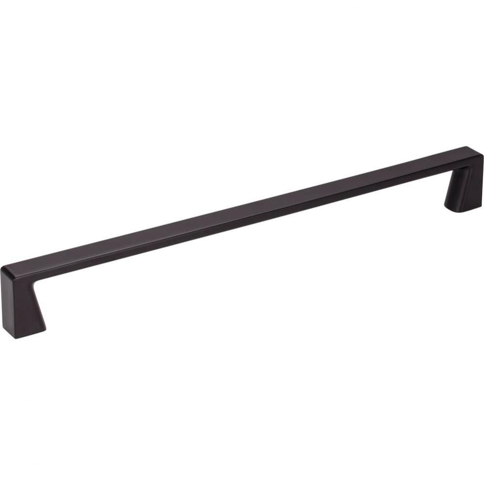 224 mm Center-to-Center Matte Black Square Boswell Cabinet Pull