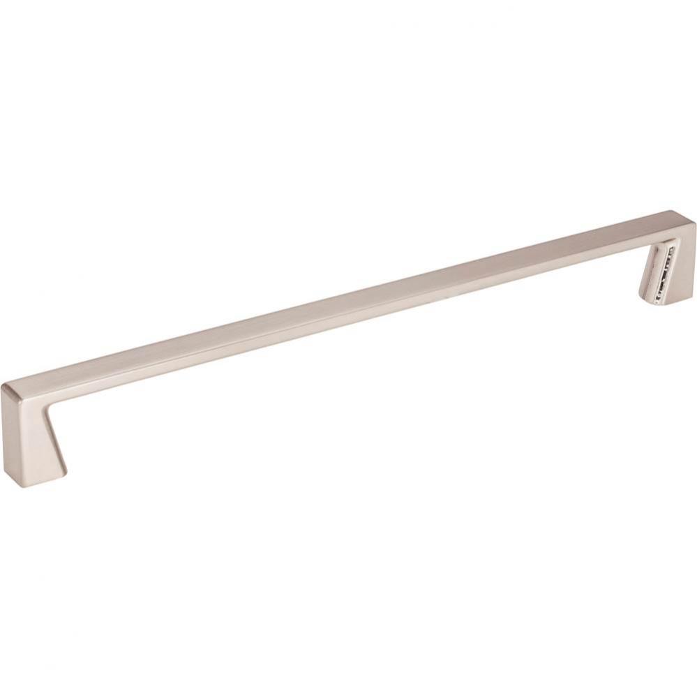 224 mm Center-to-Center Satin Nickel Square Boswell Cabinet Pull