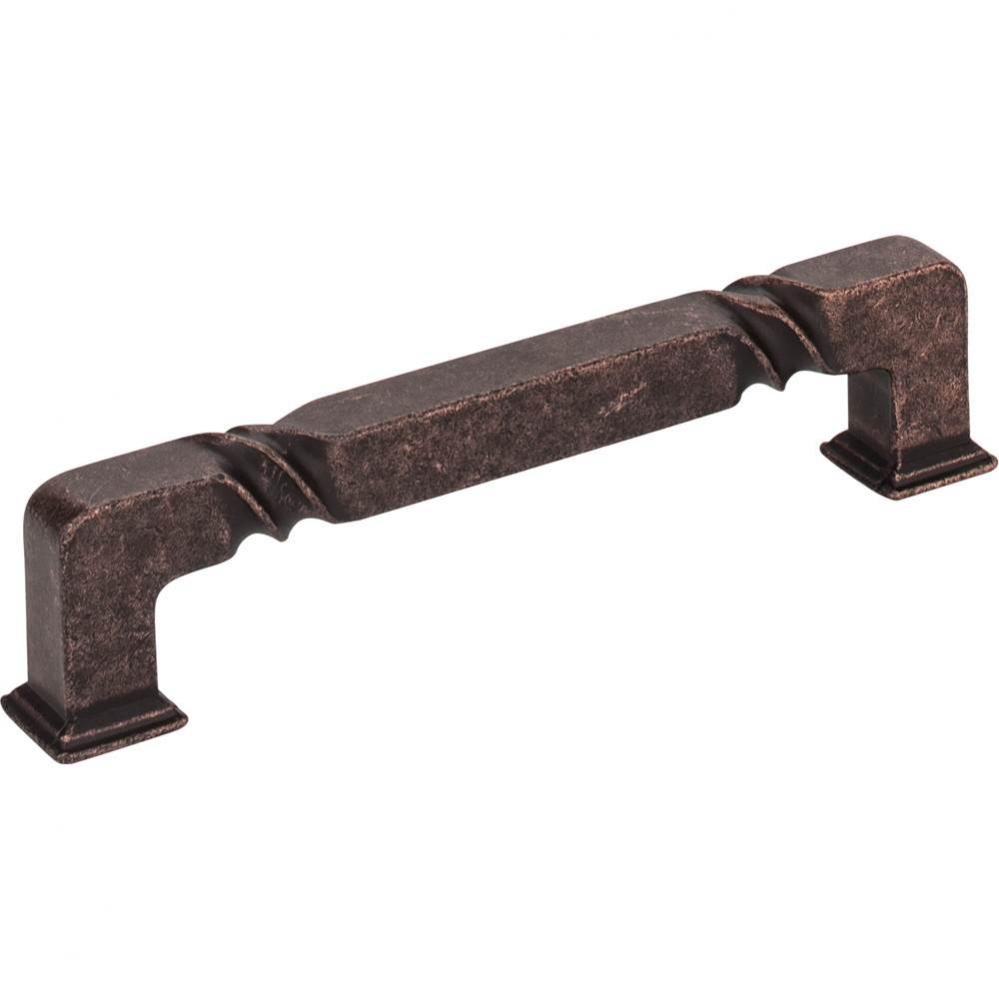 128 mm Center-to-Center Distressed Oil Rubbed Bronze Rustic Twist Tahoe Cabinet Pull