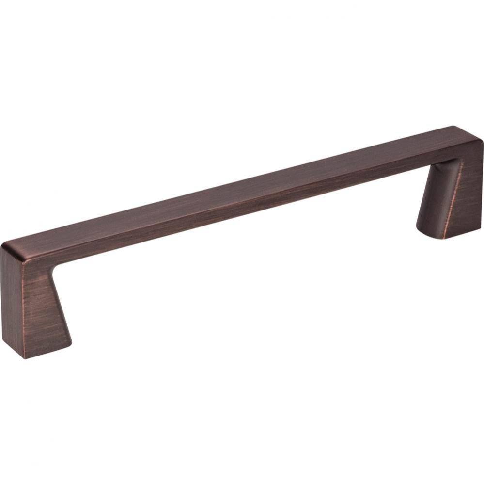 128 mm Center-to-Center Brushed Oil Rubbed Bronze Square Boswell Cabinet Pull