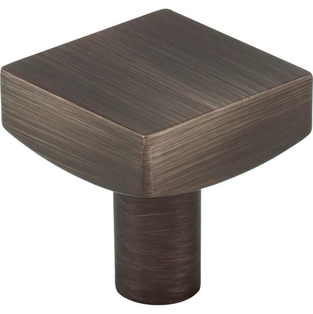 1-1/8'' Overall Length Brushed Pewter Square Dominique Cabinet Knob