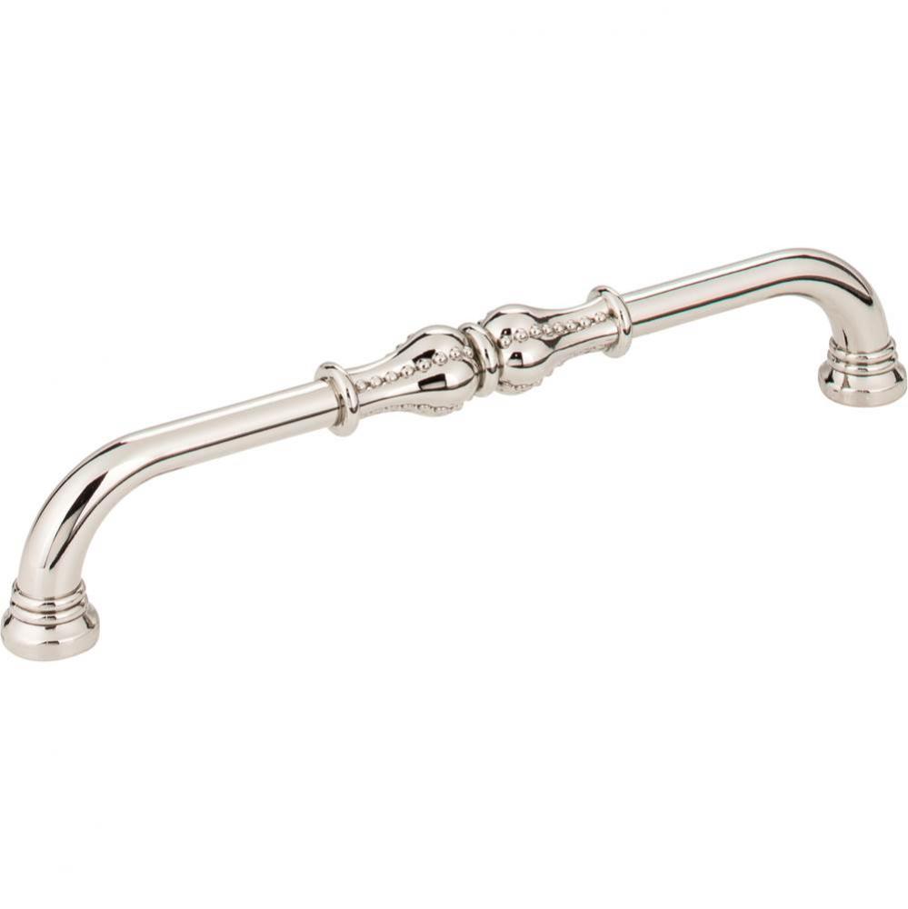 160 mm Center-to-Center Polished Nickel Beaded Prestige Cabinet Pull