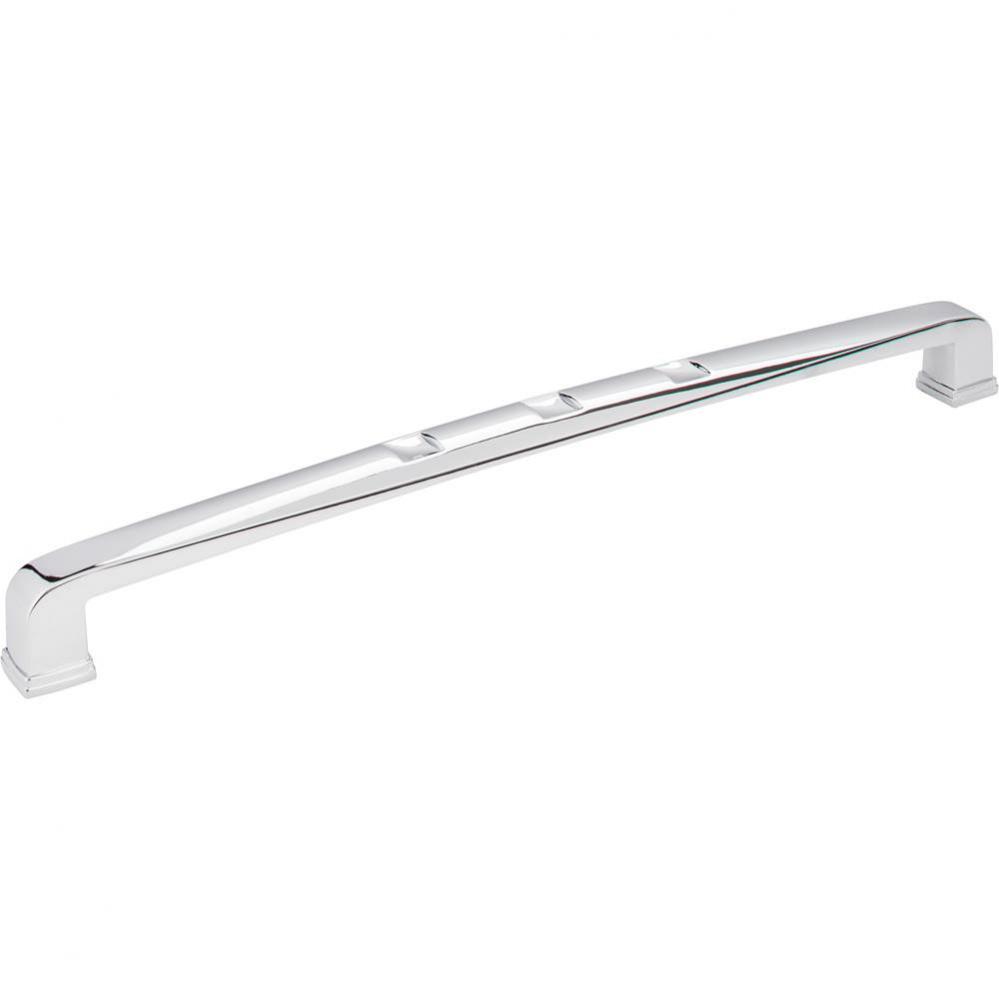 12'' Center-to-Center Polished Chrome Square Modena Appliance Handle