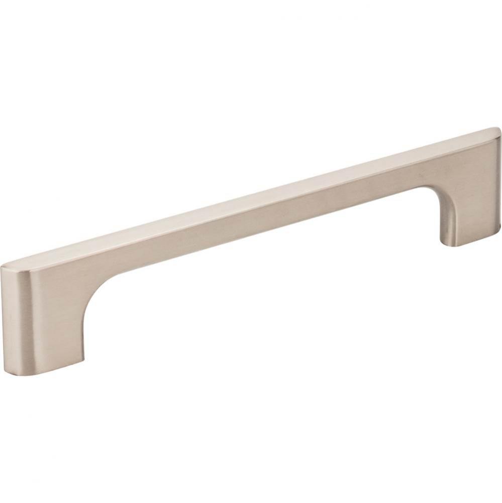 128 mm Center-to-Center Satin Nickel Asymmetrical Leyton Cabinet Pull