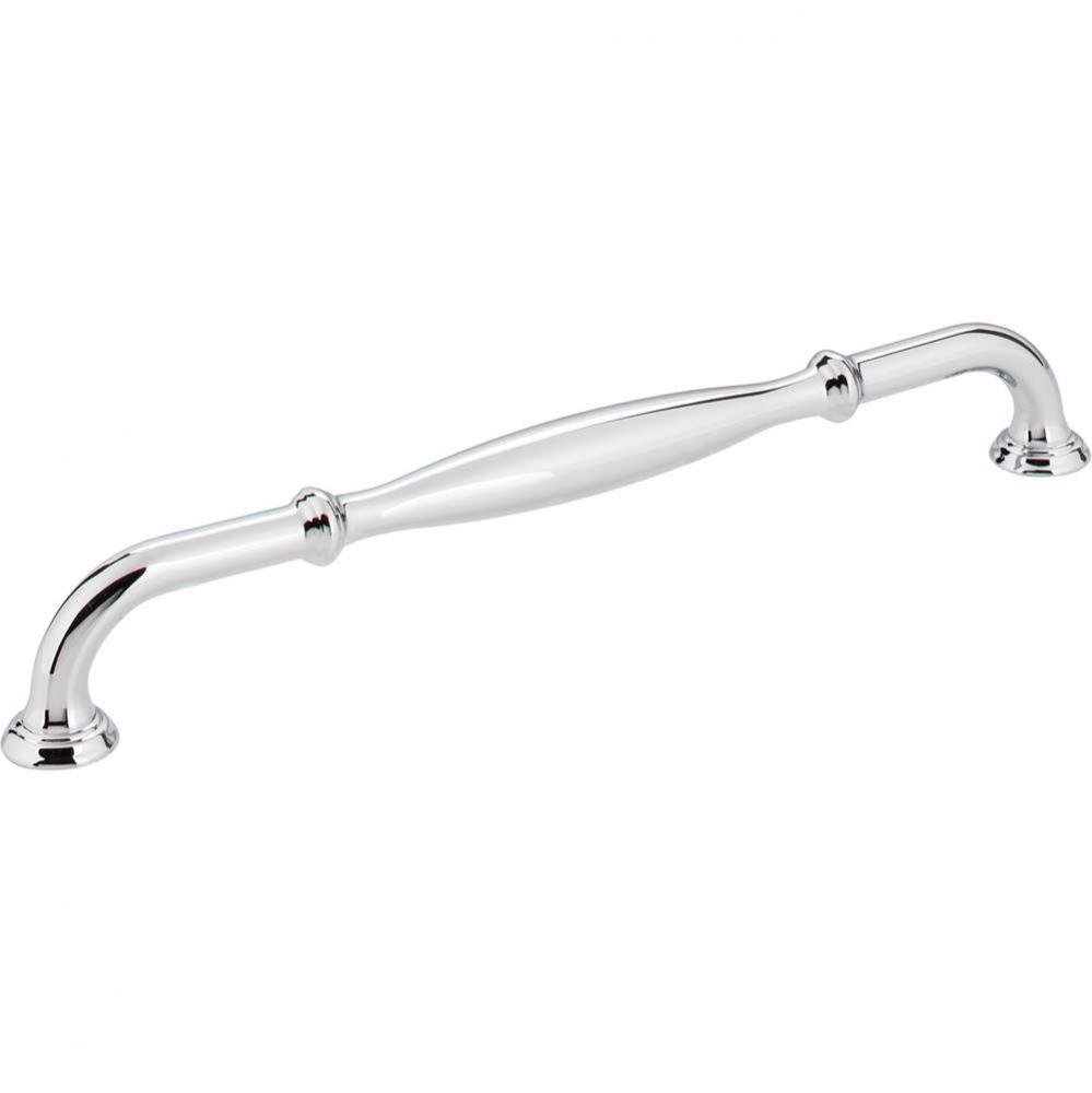 224 mm Center-to-Center Polished Chrome Tiffany Cabinet Pull