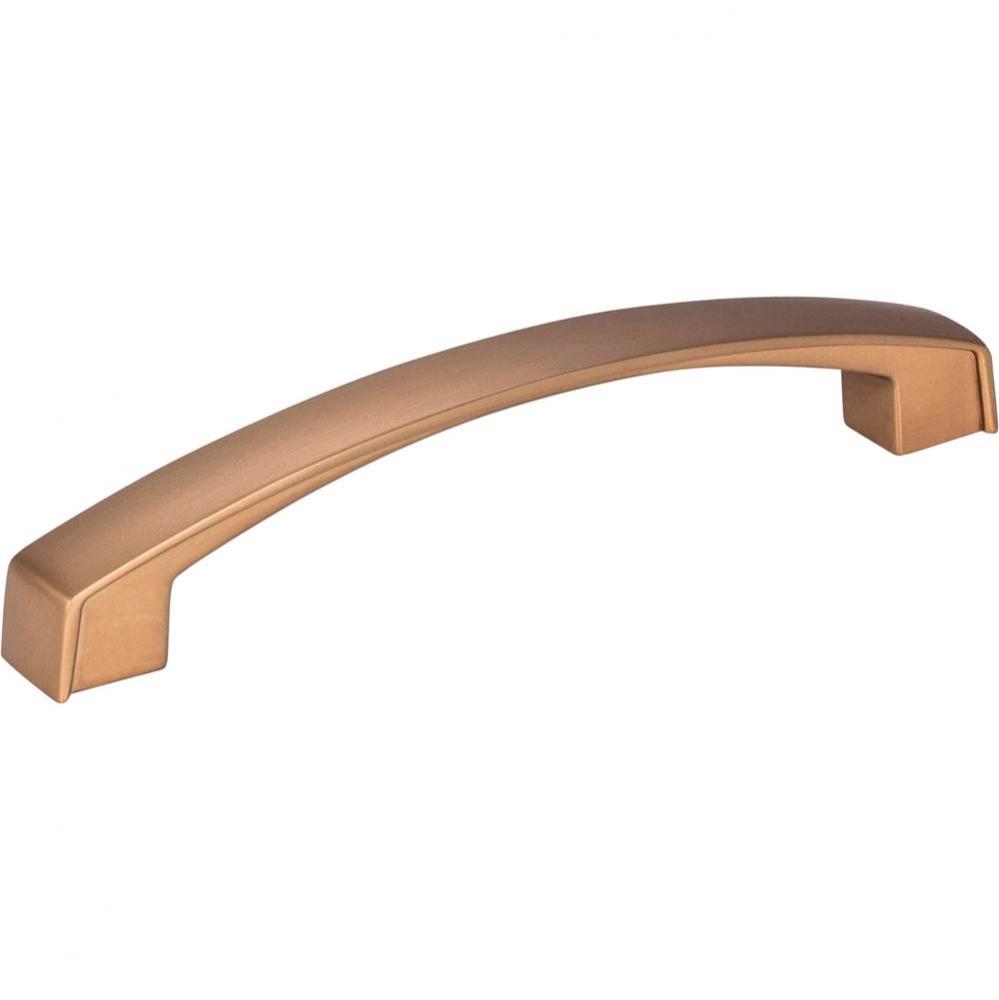 128 mm Center-to-Center Satin Bronze Square Merrick Cabinet Pull