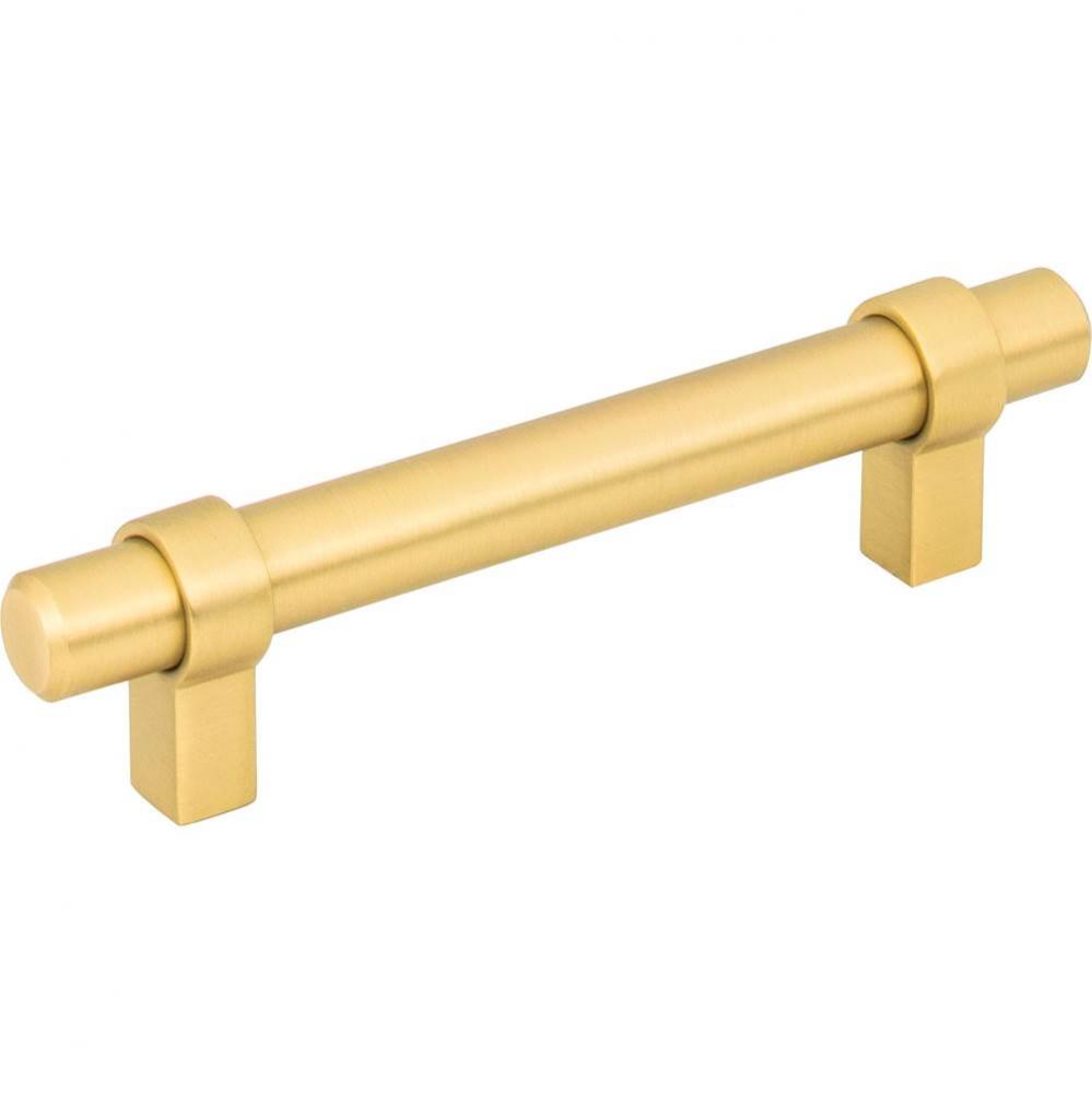 96 mm Center-to-Center Brushed Gold Key Grande Cabinet Bar Pull