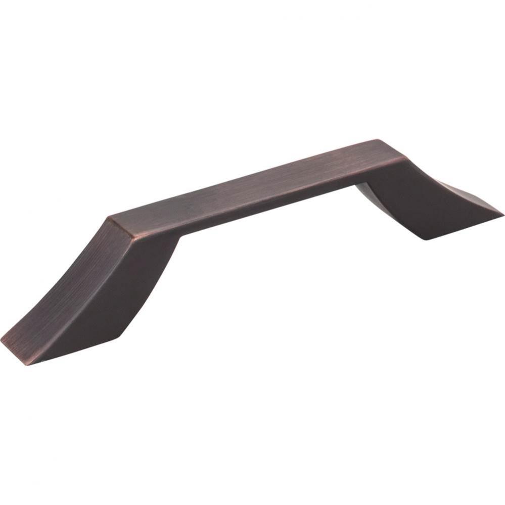 96 mm Center-to-Center Brushed Oil Rubbed Bronze Square Royce Cabinet Pull