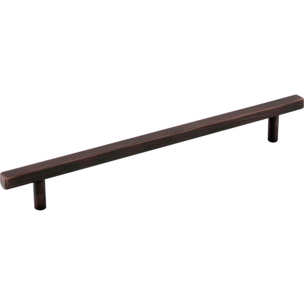 192 mm Center-to-Center Brushed Oil Rubbed Bronze Square Dominique Cabinet Bar Pull