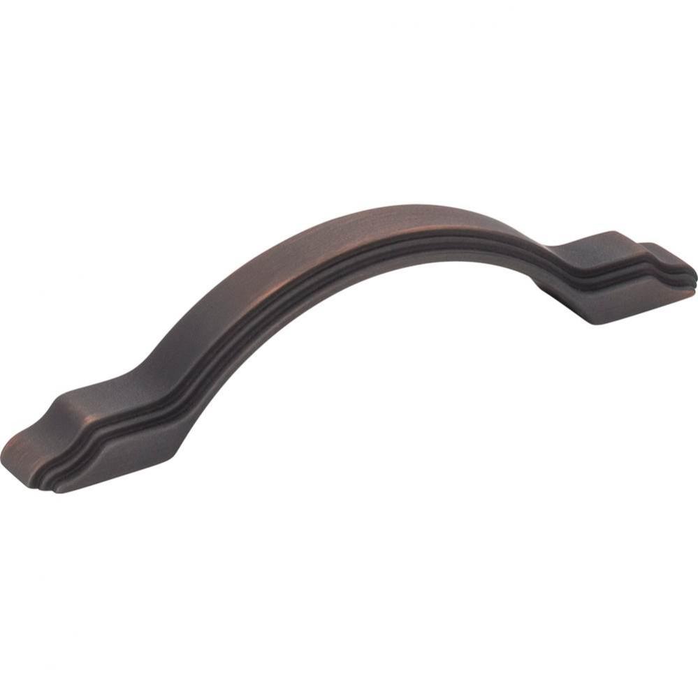 96 mm Center-to-Center Brushed Oil Rubbed Bronze Maybeck Cabinet Pull