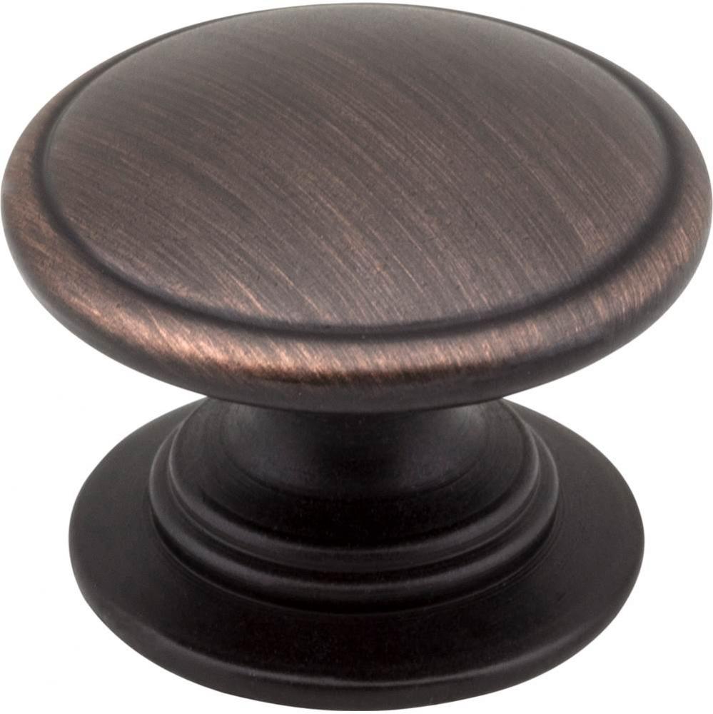 1-1/4'' Diameter Brushed Oil Rubbed Bronze Durham Cabinet Knob