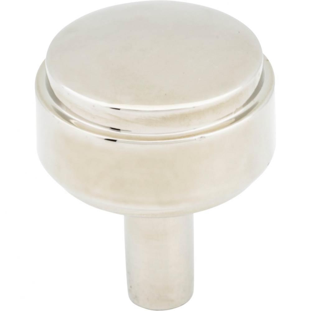 1-1/8'' Diameter Polished Nickel Hayworth Cabinet Knob