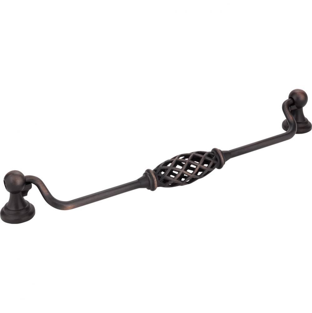 224 mm Center-to-Center Brushed Oil Rubbed Bronze Birdcage Tuscany Drop and Ring Pull