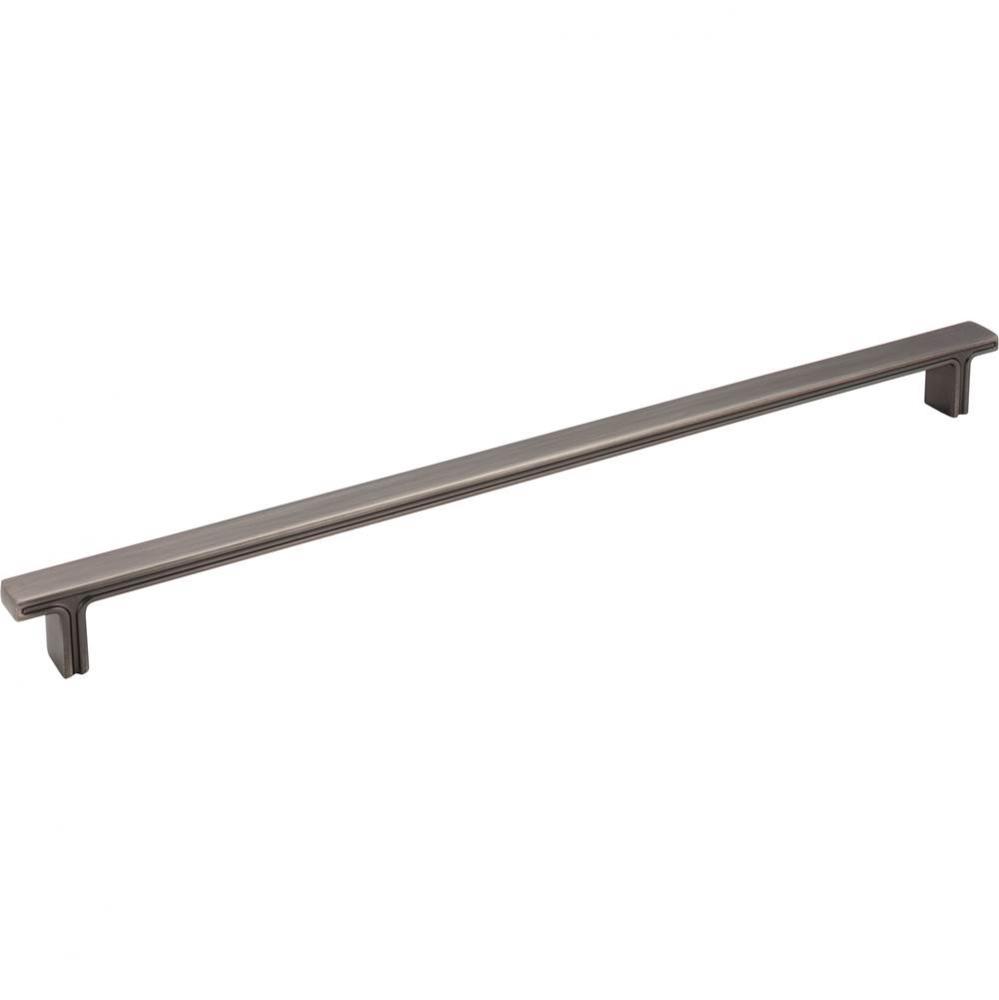 320 mm Center-to-Center Brushed Pewter Square Anwick Cabinet Pull