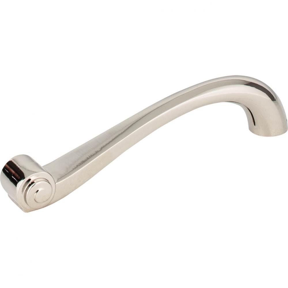 128 mm Center-to-Center Polished Nickel Duval Vertical Cabinet Pull