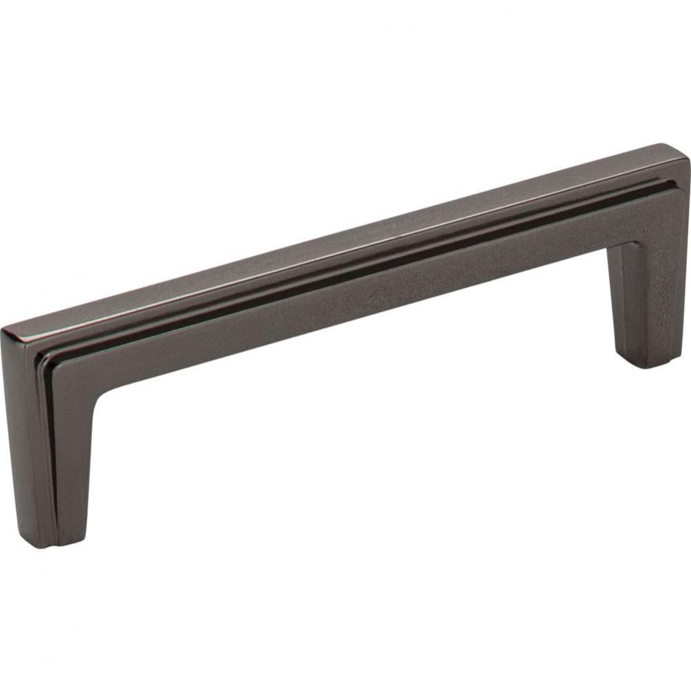 96 mm Center-to-Center Black Nickel Lexa Cabinet Pull