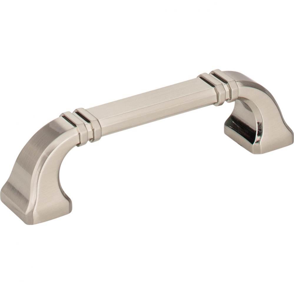 96 mm Center-to-Center Satin Nickel Ella Cabinet Pull